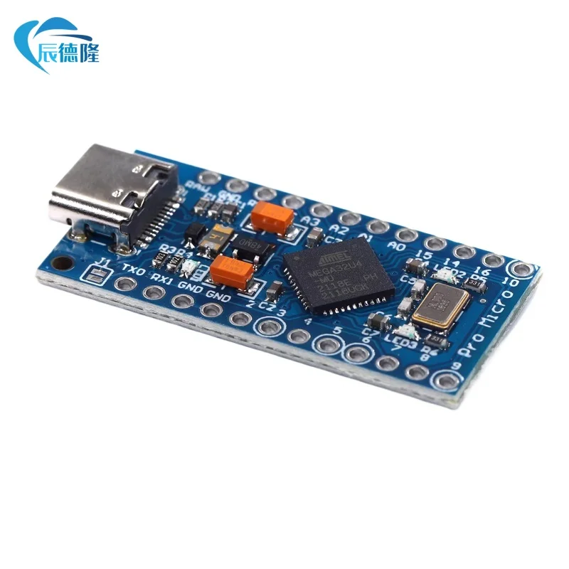 Pro Micro ATmega32U4 para Arduino, 2 pinos de linha, ATmega328, Mini ATMega32U4, 5V, 16MHz