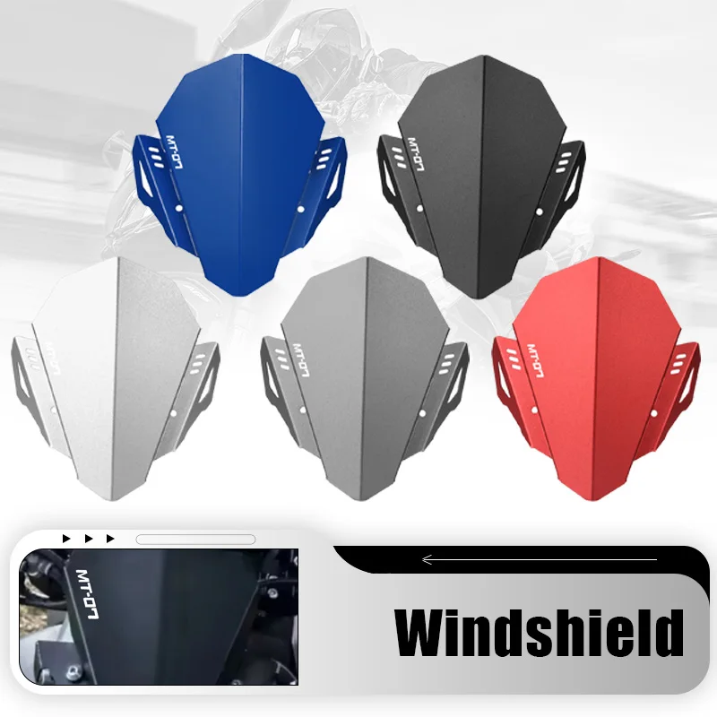 

For YAMAHA MT07 FZ07 MT FZ 07 2014 2015 2016 2017 2018 2019 2020 Windshield Wind Deflector Motorcycle Windscreen Cover Guard