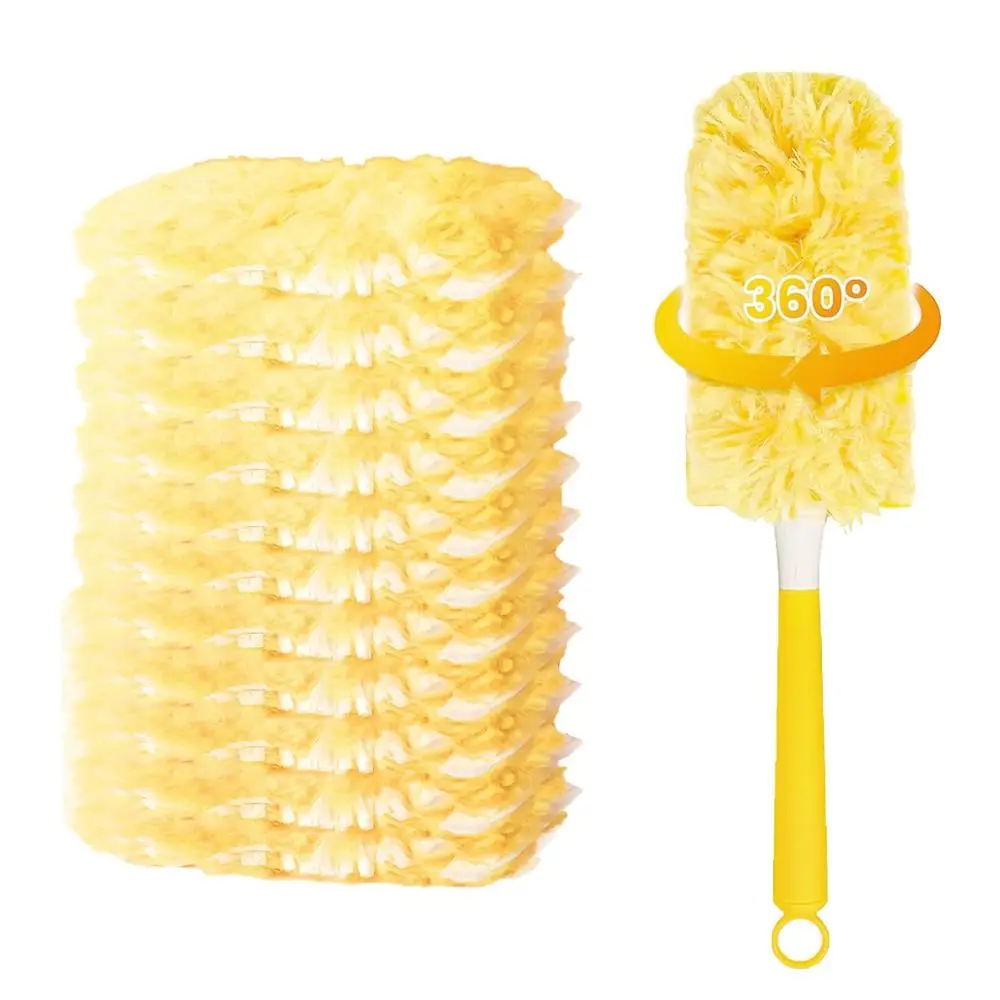 1/10 Uds. Plumero de adsorción electrostática 360 ° El plumero multisuperficie recoge el plumero resistente largo del espacio de limpieza del gabinete