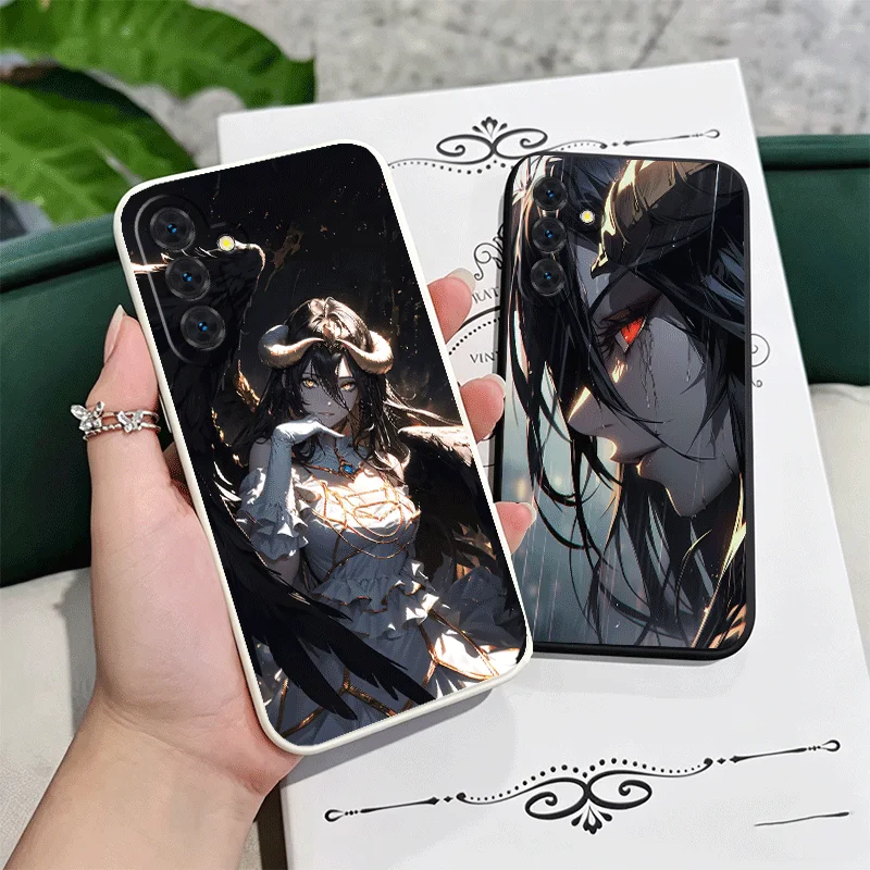 Albedo O-Overlords Anime Soft Phone Case For Samsung A17 A16 A15 A14 A13 A57 A56 A55 A54 A53 A37 A26 A25 A24 A23 A36 A35 A34 A33