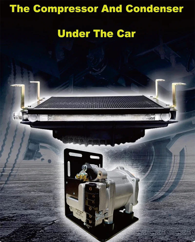 12V 24V Hidden RV Electric Parking Air Conditioner for Trucks Overhead Cooling Device