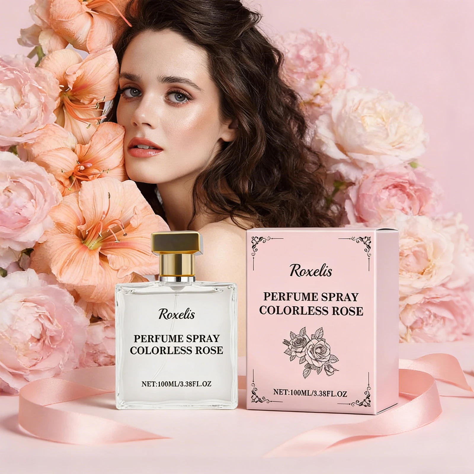 

Парфюм Roxelis 100 мл (3.38 унции) с ароматом розы для женщин, обладает натуральным свежим ароматом, стойкий запах, подчеркивающий женственность.