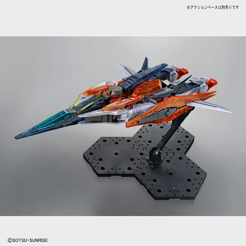 Bandai auf Lager Original mg die Gundam Base Limited Gundam Kyrios [klare Farbe] Anime Action figuren Spielzeug Sammler modell