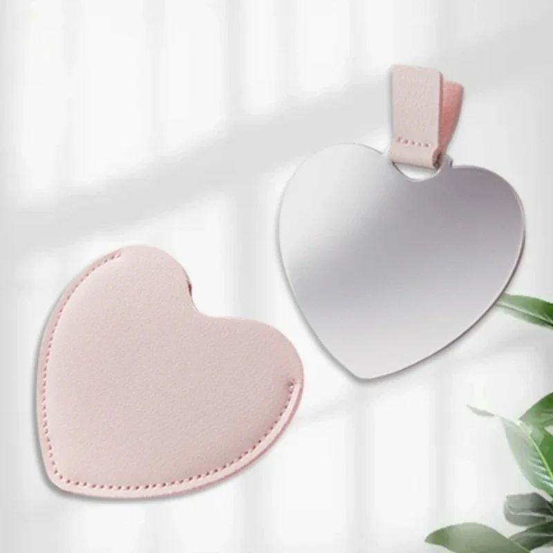 1PC Portable Card Makeup Mirror, Portable Beauty Mirror, Stainless Steel Anti Drop Gift, Small Mirror Pocket Mirror