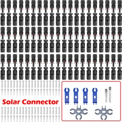 600/400/200/100/40/20/10 Pcs Photovoltaic Solar Connector 1000V 30A Wholesale Panel Connectors Kit for PV/MC Cable 2.5/4/6mm²