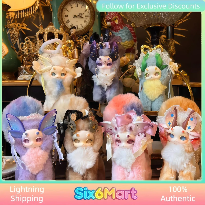 

Authentic Cat Dragon Blind Box Fantasy Creature Magic Academy Plush Action Figure Doll Gift For Boys Girls Birthday Collectible