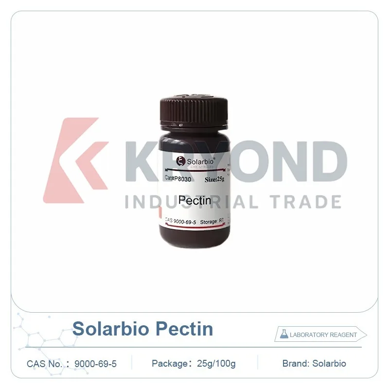 Solarbio P8030 Citrus Derived Pectin CAS 9000-69-5 A8190 Biochemical Reagent for Polymer Research Laboratory Analysis 25g 100g
