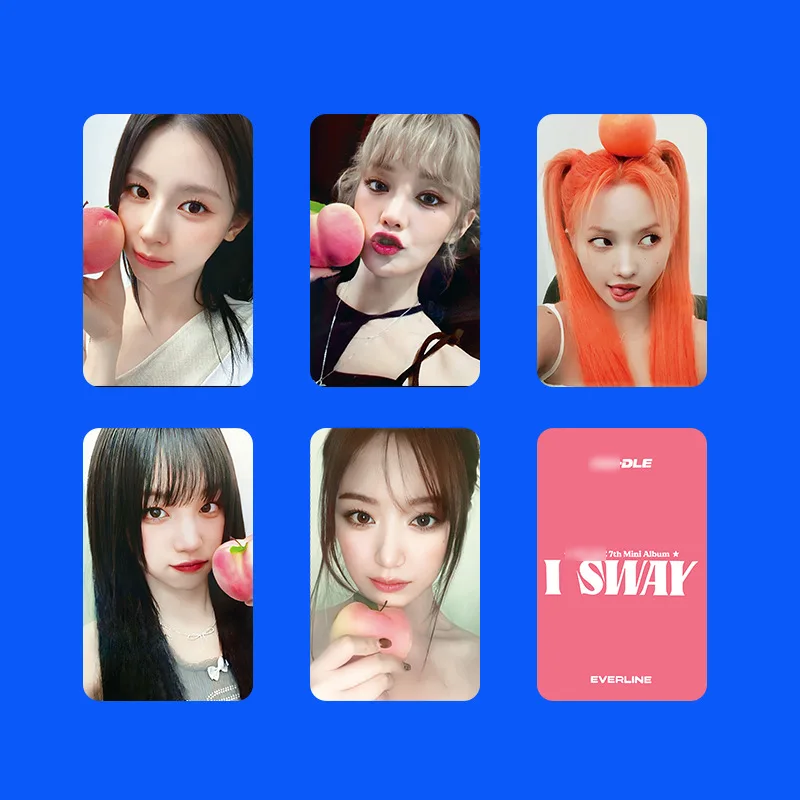 5Pcs/set KPOP GIDLE I SWAY MS Photocard HD Photo LOMO Card Two-side Postcard Songyuqi Minnie So-yeon Shuhua ChoMiYeon Fans Cards