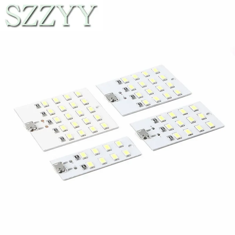 high quality 5730 smd 5V 430mA~470mA White Mirco Usb 5730 LED lighting panel USB mobile light Emergency light night light