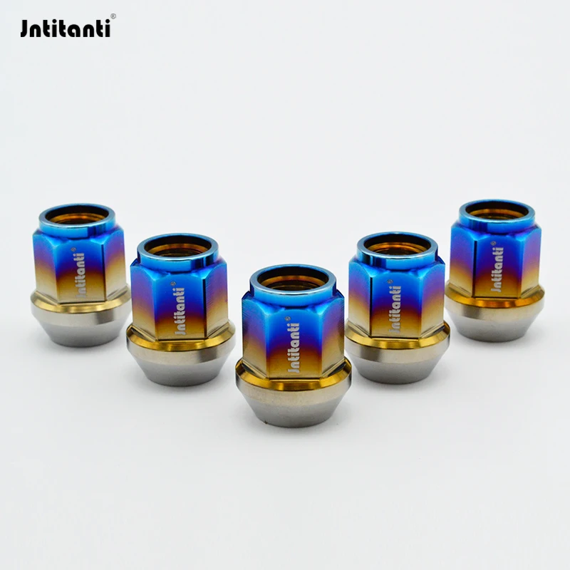 

Jntitanti Gr5 titanium wheelnut M12x1.5x27/35/45mm open end for Toyota Honda Mazda Mitsubishi Ford Buick KIA Hyundai wheel rim