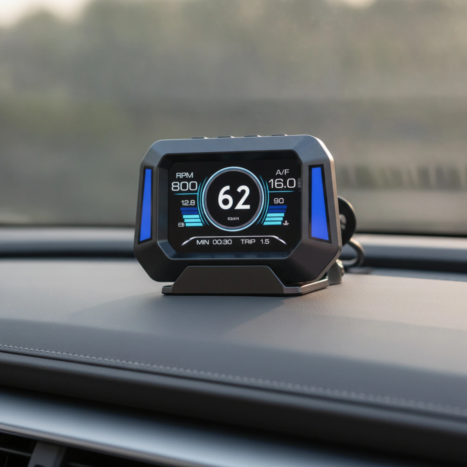 Car HUD Real-Time OBD2 Scanner with Display Driving Computer Smart Electronics Clear for Drivers, Cars, Dashboard