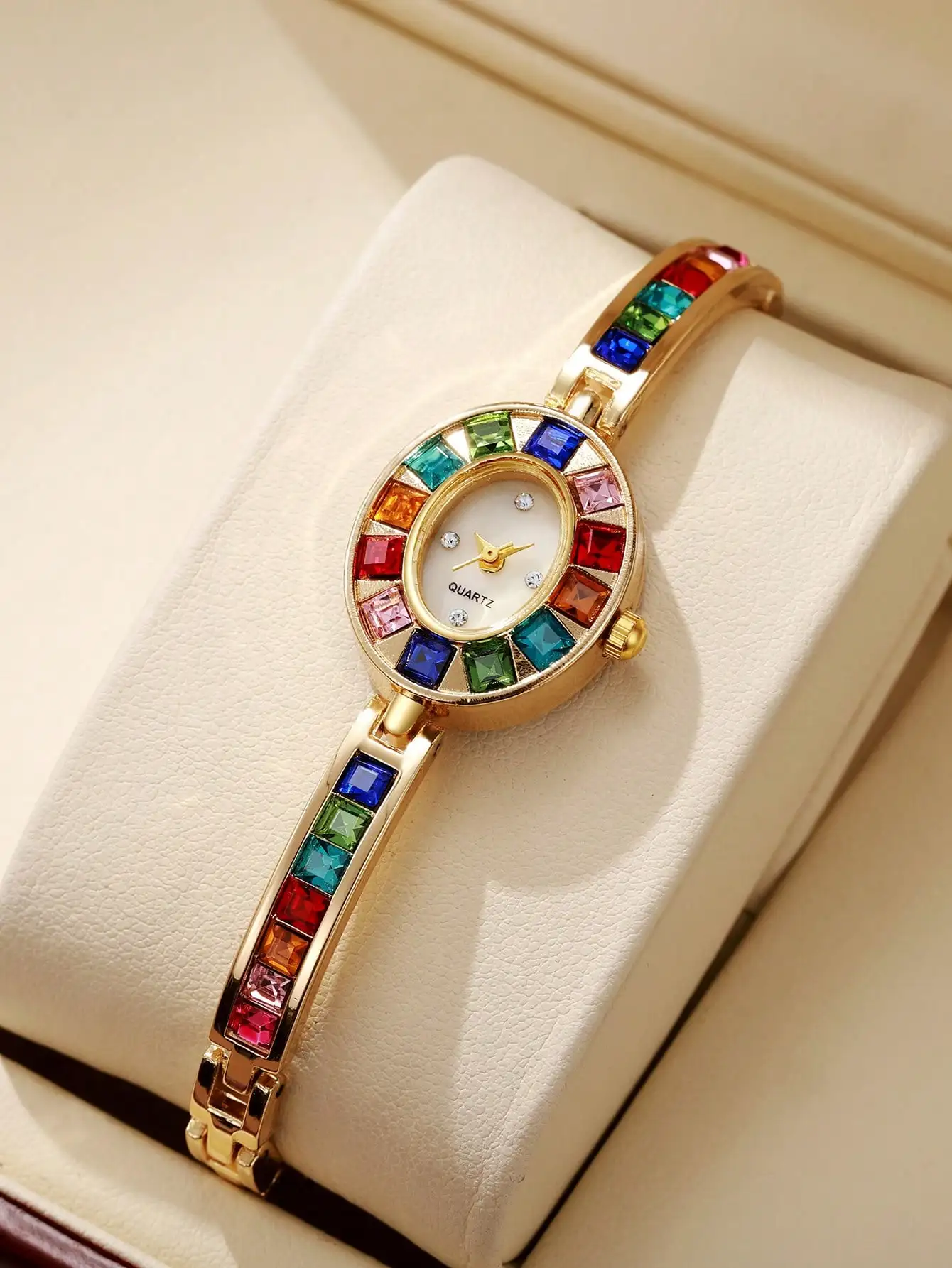 1pc Women's Stylish Minimalist Petite Dial Quartz Bracelet Watch, Lightweight Steel Band, Fashionable & Elegant (Watch Only, No Box)