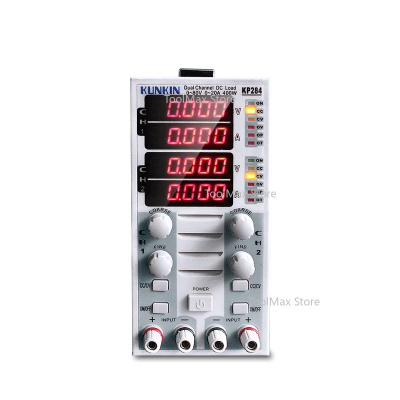 Battery Capacity Test LED Display Load Meter 220V Dual Channel DC Electronic Load Tester KP284