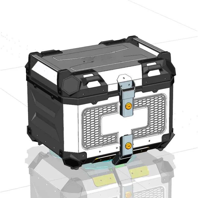 

High Quality 45L Aluminum Alloy Waterproof Top Box Premium Rear Tail Box Storage and Lage New Motorcy