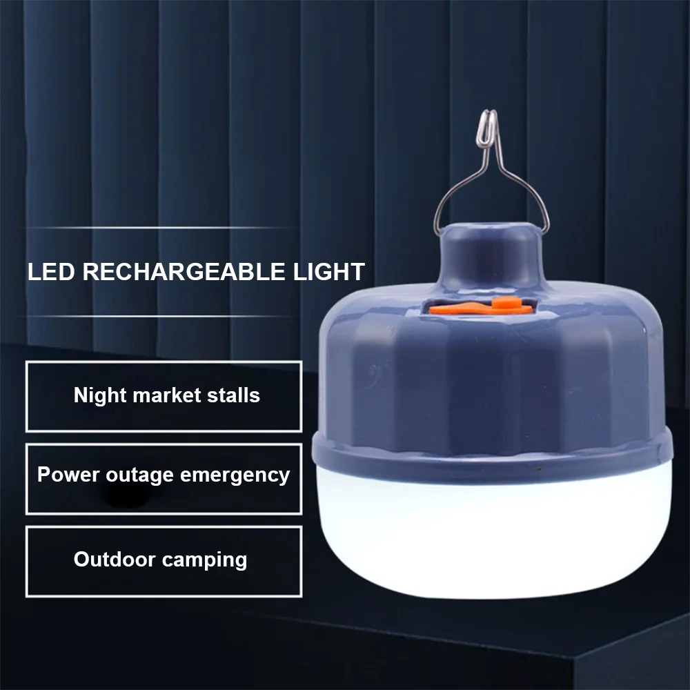 LED Emergency Bulb Light Outdoor Mobile Convenient 3-Way Adjustment USB Charging Camping Lighting Mobile Charging Light