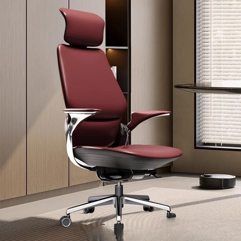 

Light luxury office boss chair, reclining business office chair, home bedroom study, computer chair, executive chair