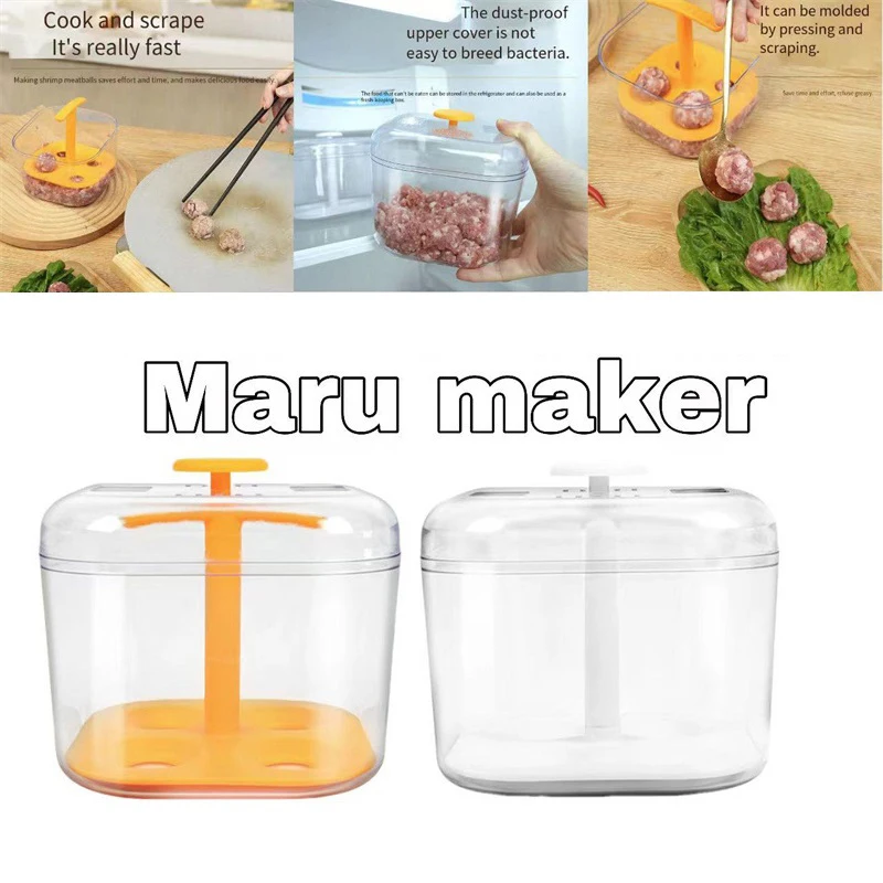 Meatball Maker Kitchen Extruded Meatball Making Tool Maker Meatball Mold Plastic Translucent Meatball Shaper