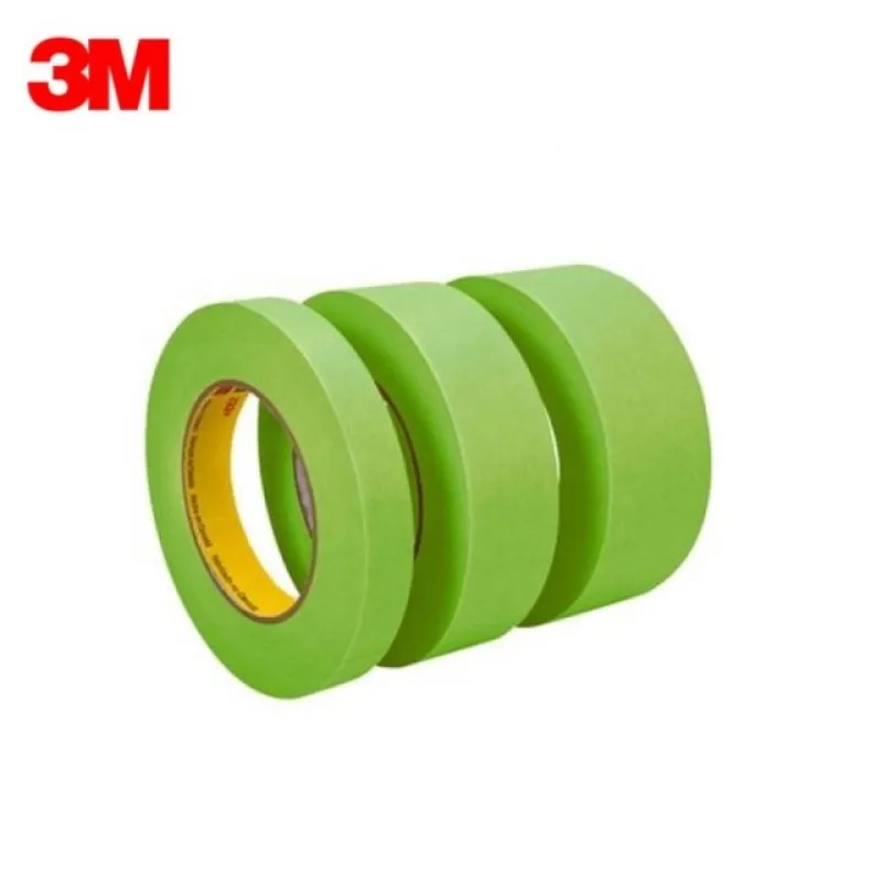 3M 233+ Green Performance Masking Tape High Temperature Turning  Paper Automobile Painting 18mmx55M/roll , Dropshipping