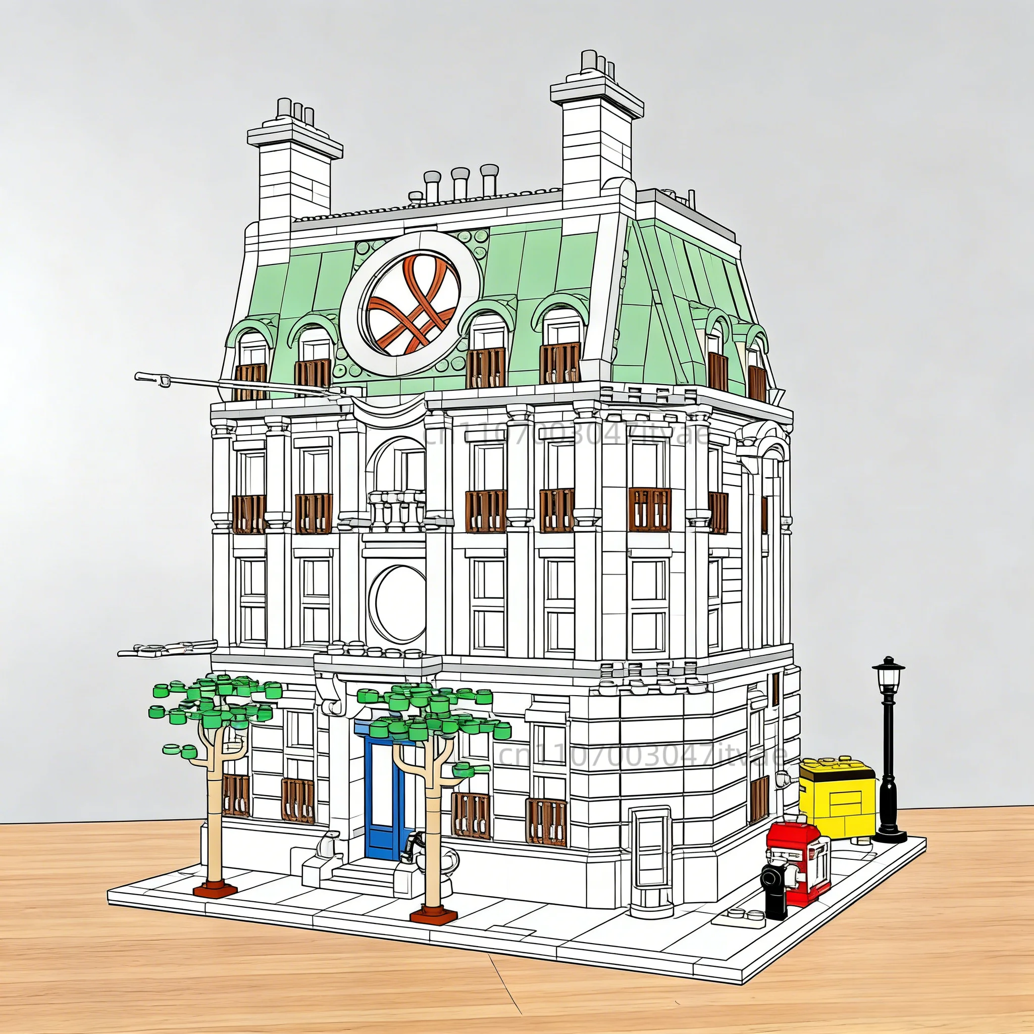 2700+ 조각의 빌딩 블록 마술사 영웅 아파트 모듈형 선물 조립 장난감 크리스마스 선물