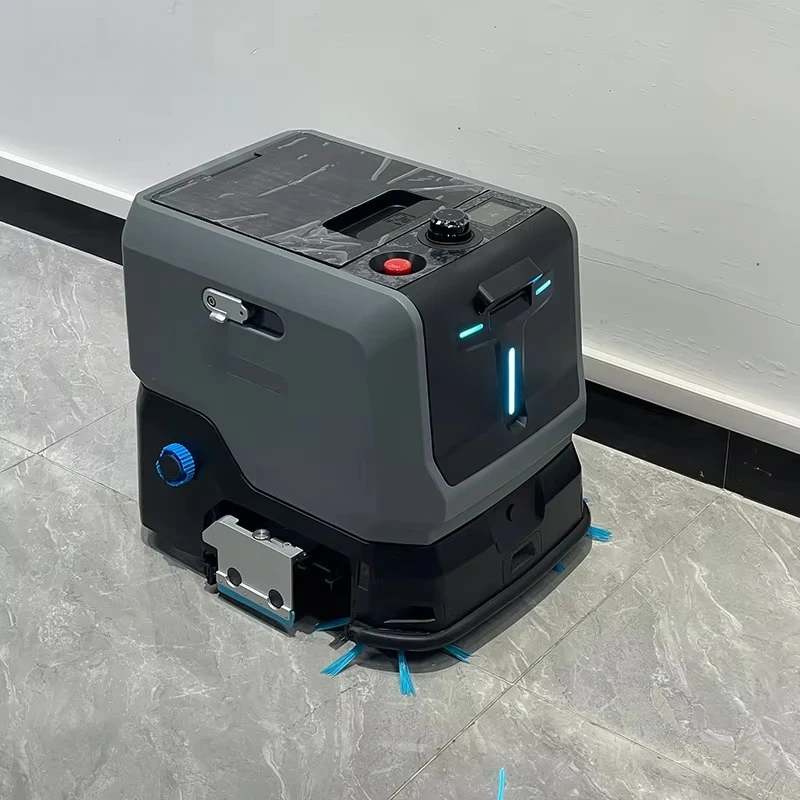 Smart Navigation Automatic Scrubber Dryer Robot CE ISO Commercial Multiple Hard Floors Custom