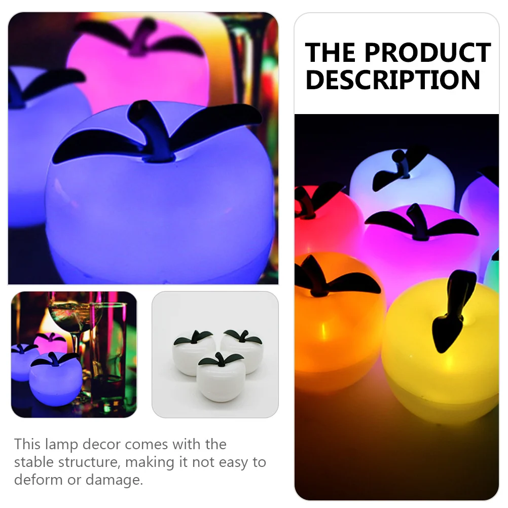 12 قطعة شكل الفاكهة الإبداعية مصباح عيد الميلاد ديكور حفلات نابض بالحياة ضوء الفاكهة لأجواء المنزل المشهد ضوء ديكور عيد الميلاد مصباح الزينة #4