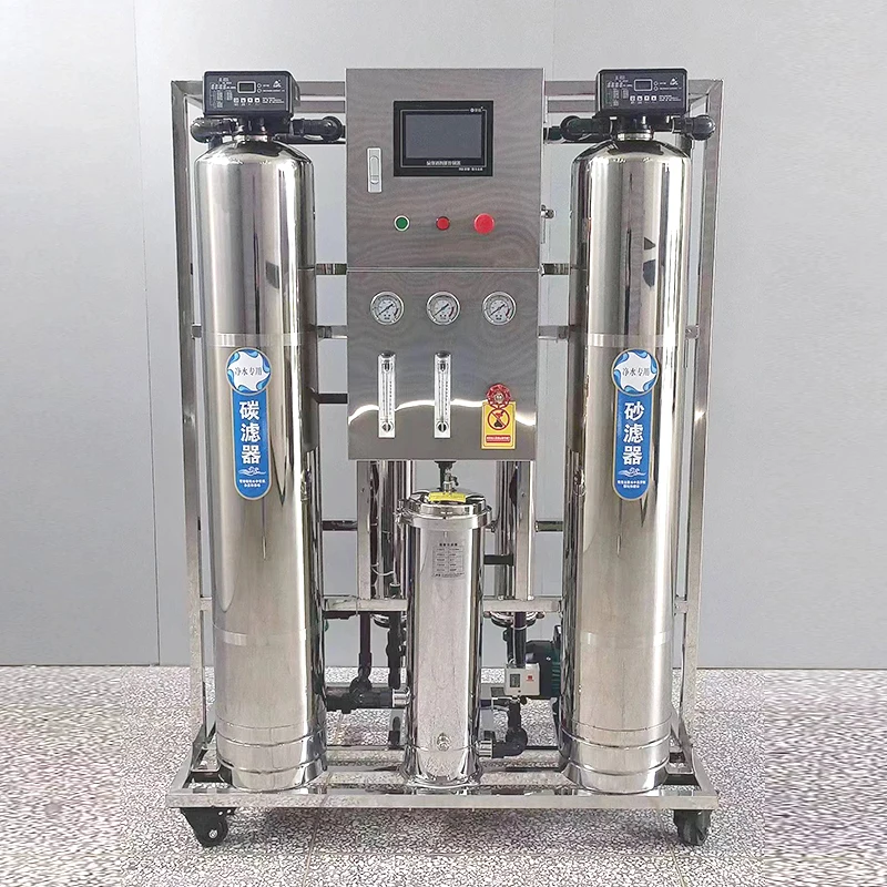 3000GPD 500L/H 304 Stainless Steel Ro Reverse Osmosis Water Purification Equipment Pure Water Equipment