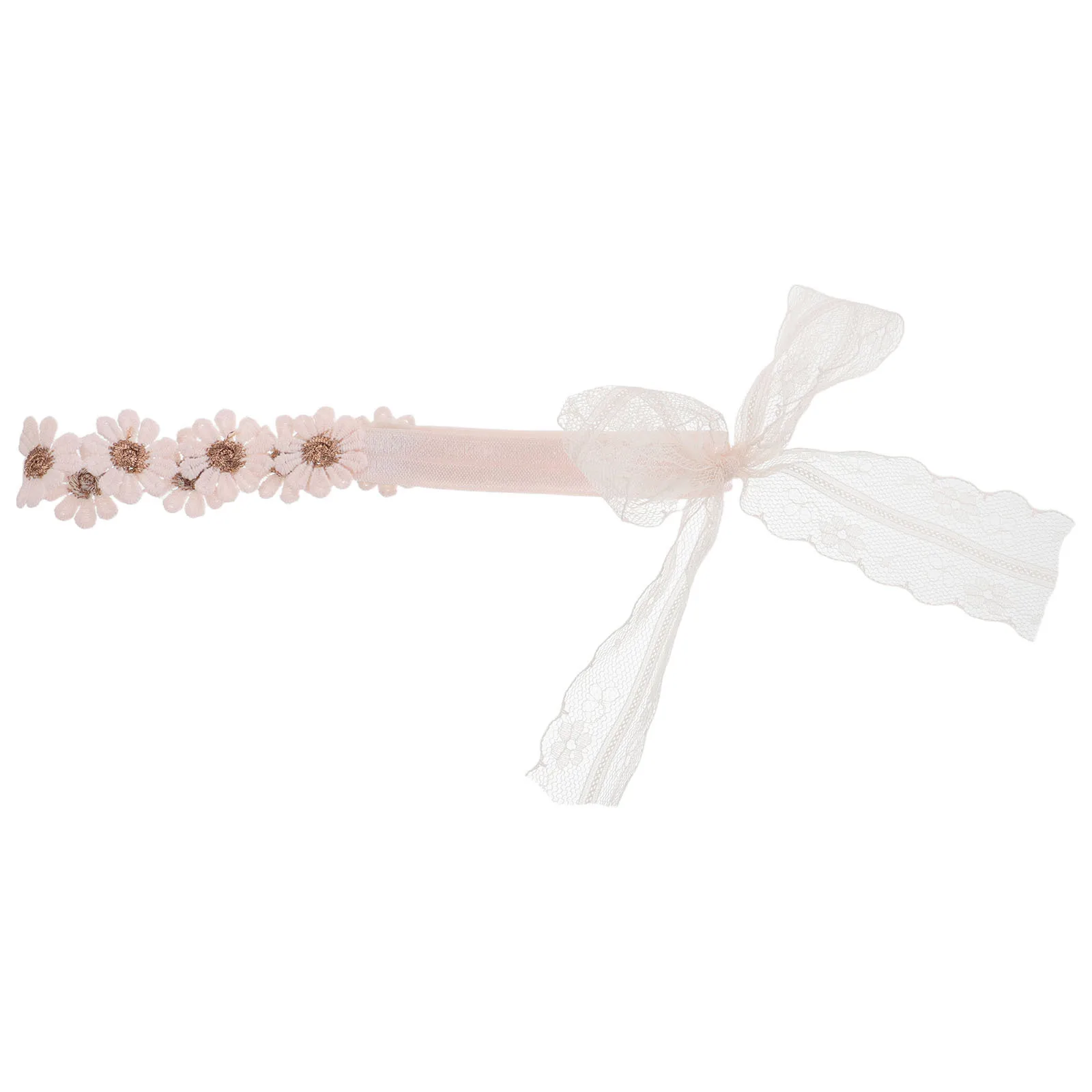 

Детская повязка на голову с цветком ромашки, мягкая эластичная повязка для волос с кружевным бантом, удобная повязка для волос с цветочным принтом для малышей, вечерние аксессуары для маленьких девочек