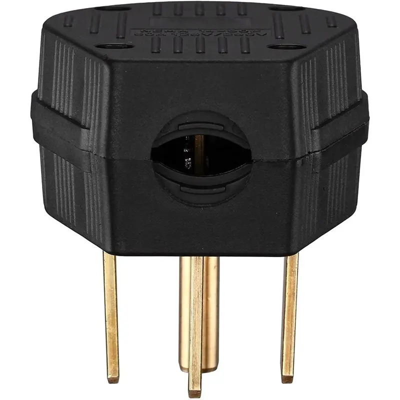 14-50P Power Plug, 50-Amp 4-Prong 125-250V Straight Blade Male Plug For Dryer RV Generator US Plug