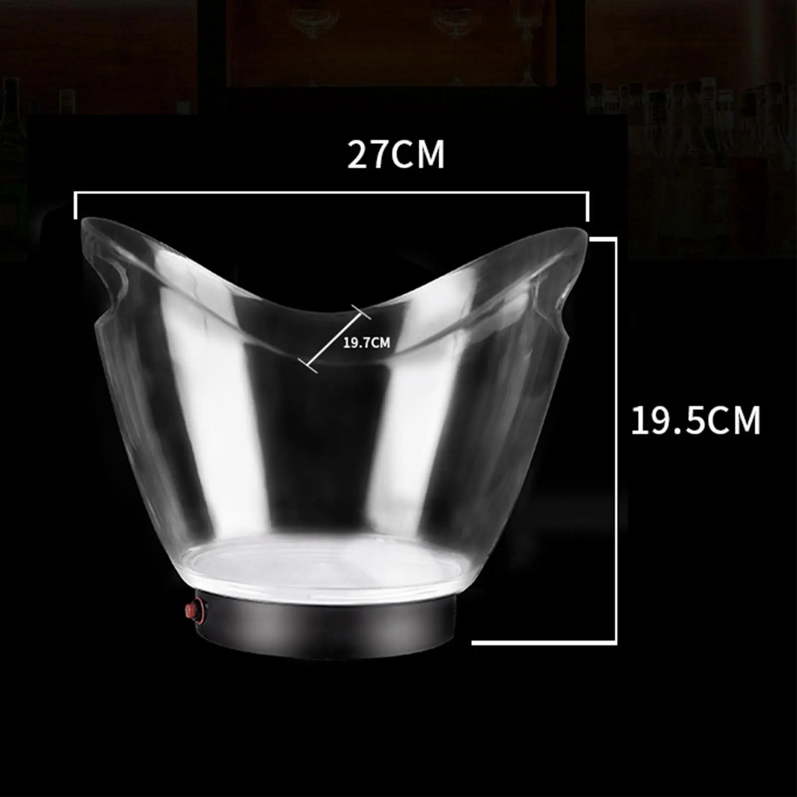 

LED Ice Bucket 4L RGB Colors Changing LED Ice Bucket Storage Cube Beer Ice Bucket Drink Containers for Party KTV Clubs Bar Home