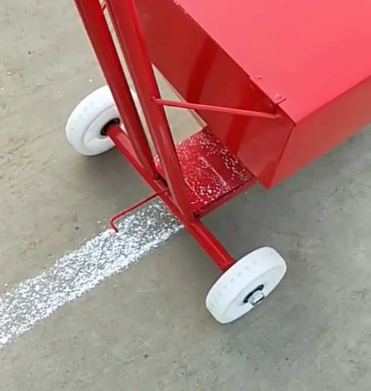 Compact Marking Device Easy Operation Lime Powder Sprinkler for Playground Court & Parking Lot Line Marking
