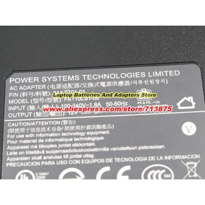 Imagem -04 - Adaptador ac Genuíno 3410701-01 Fa110ls1-00 12v 9a para 4321 Router Isr 4321 k9 Pwr4320 Pwr-4320-ac Isr4321 Molex Pinos Ponta