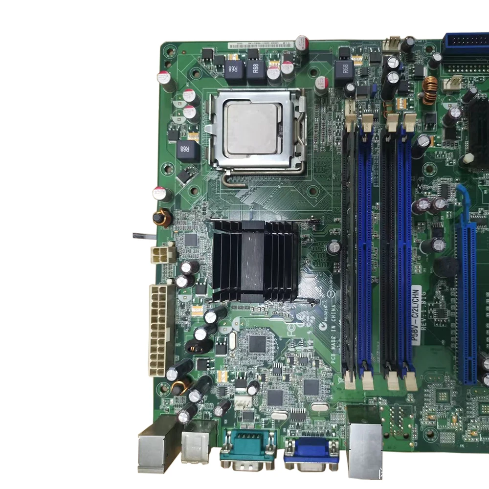 Original Server Motherboard For ASUS P5BV-C/2L/CHN 8 SATA  Perfect Test