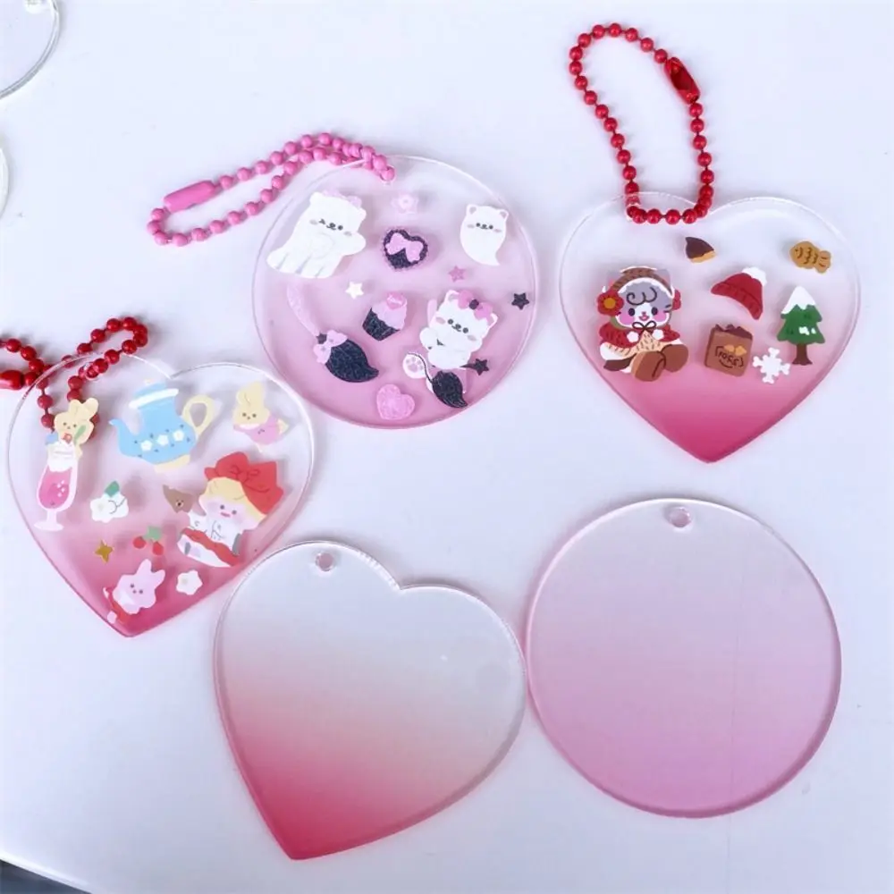 

Acrylic Disc DIY Keychain Making Kit Cloud Water Droplets DIY Goo Plate Rotundity Goo Card Acrylic Disc Goo Plate Bag Pendant