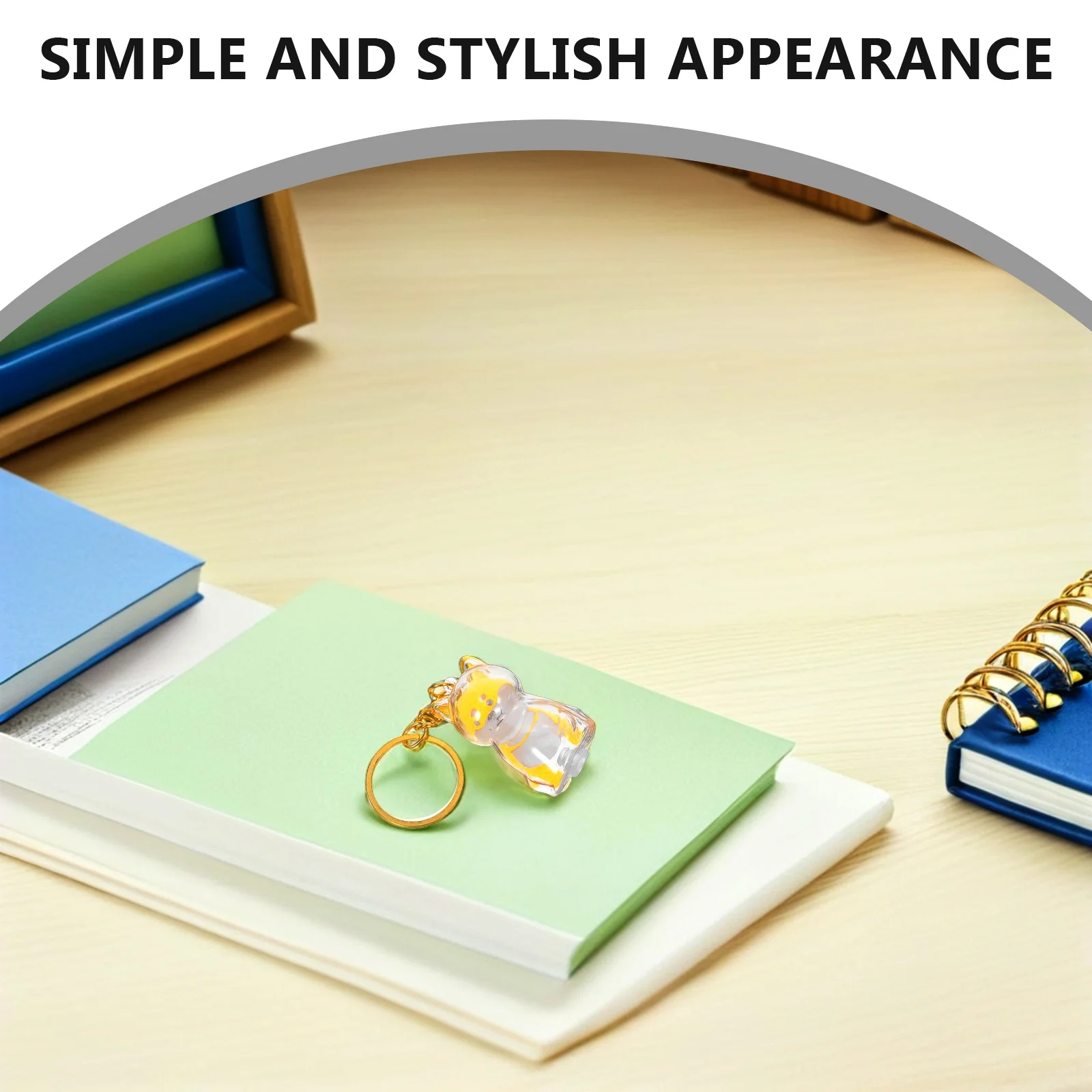 

4Pcs Dog Hair Keepsake Collector Box Keychain Charm Transparent Pet Hair Holder Memorial Storage Pendant Dog Keychain Charm