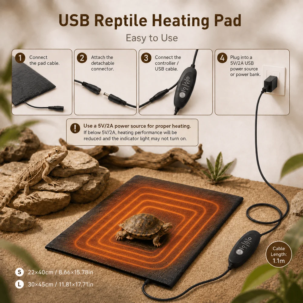 Tappetino Riscaldante USB per  - Reptile Heating Mat recensione e prezzo