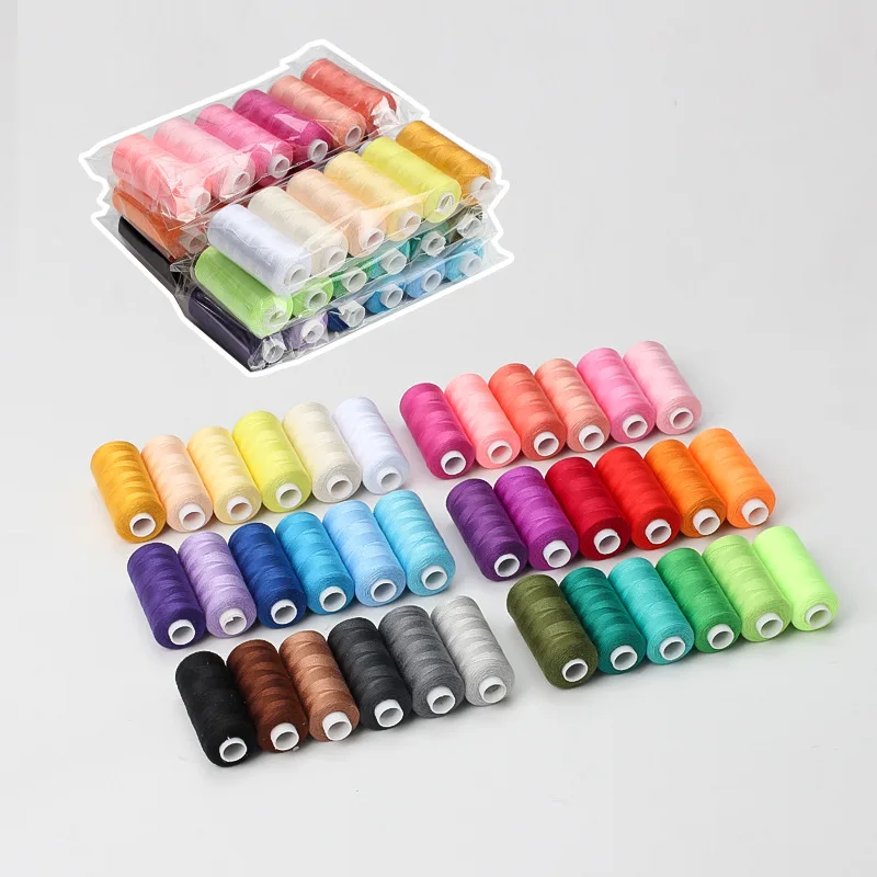 6pcs/Pack Assorted Colors Sewing Thread Polyester Sewing Thread, For Domestic DIY Sewing And Embroidery