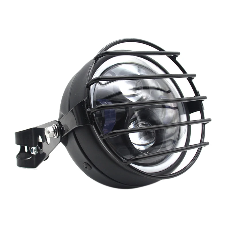 5.75 Inch Led Motorcycle Headlight Halo Ring White Drl Angel Eye For Harley Sportster Touring-Super Glide Dyna 5 3/4 Inch