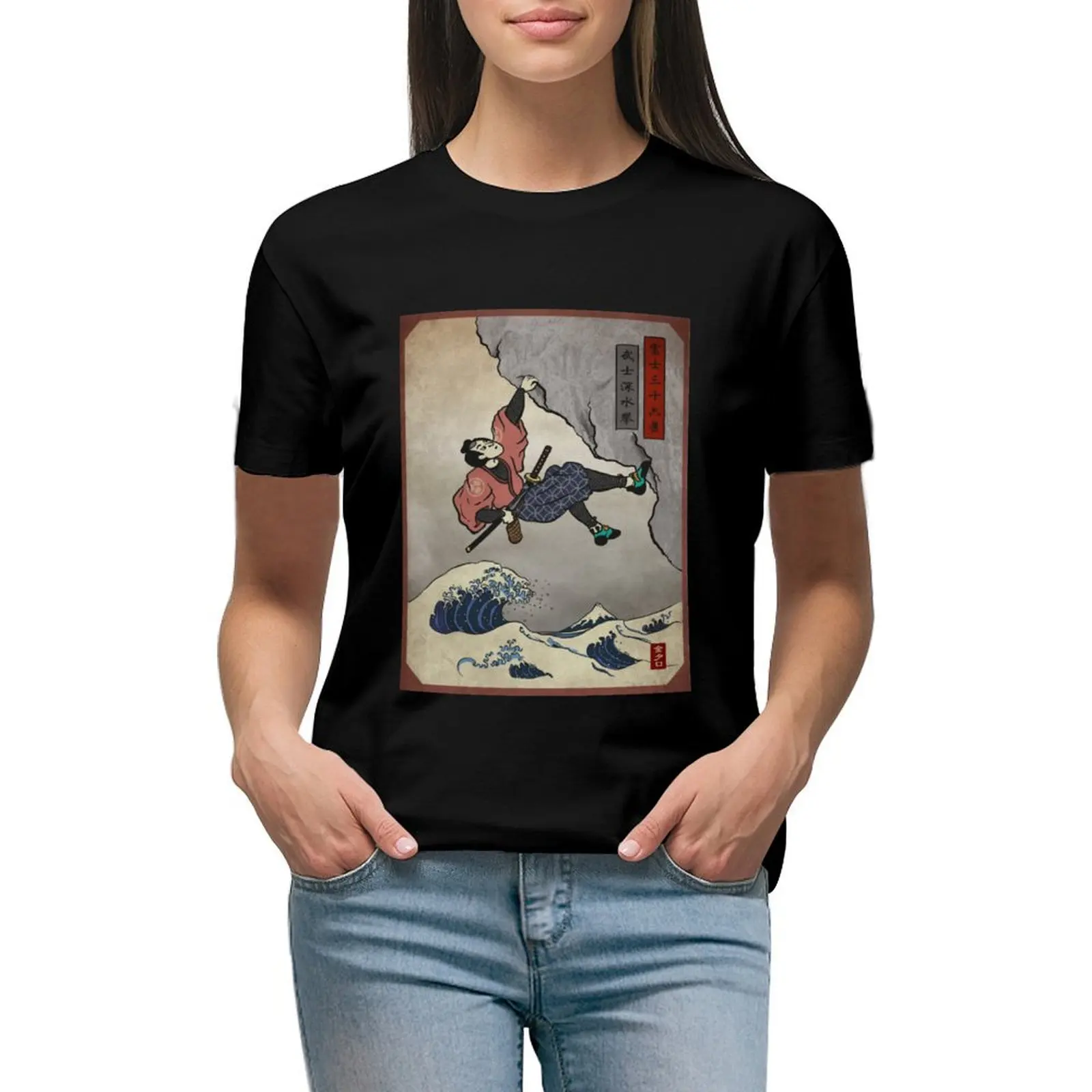 

Tshirt classique Escalade Samurai Deep T-shirt lady clothes summer clothes vintage clothes womans clothing