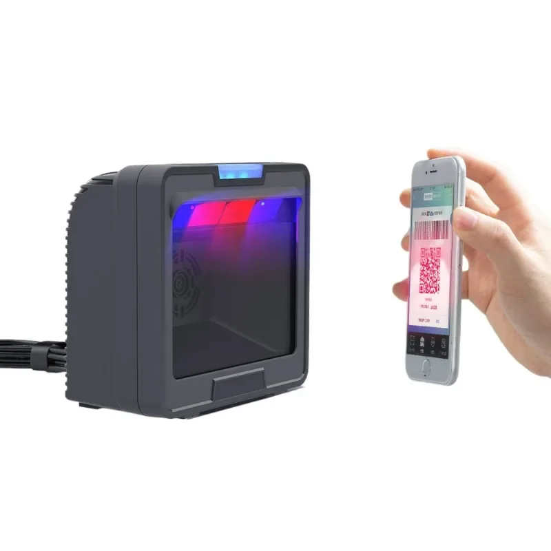 Color light scanning platform GT-9800H large window QR code scanner Supermarket scanning platform
