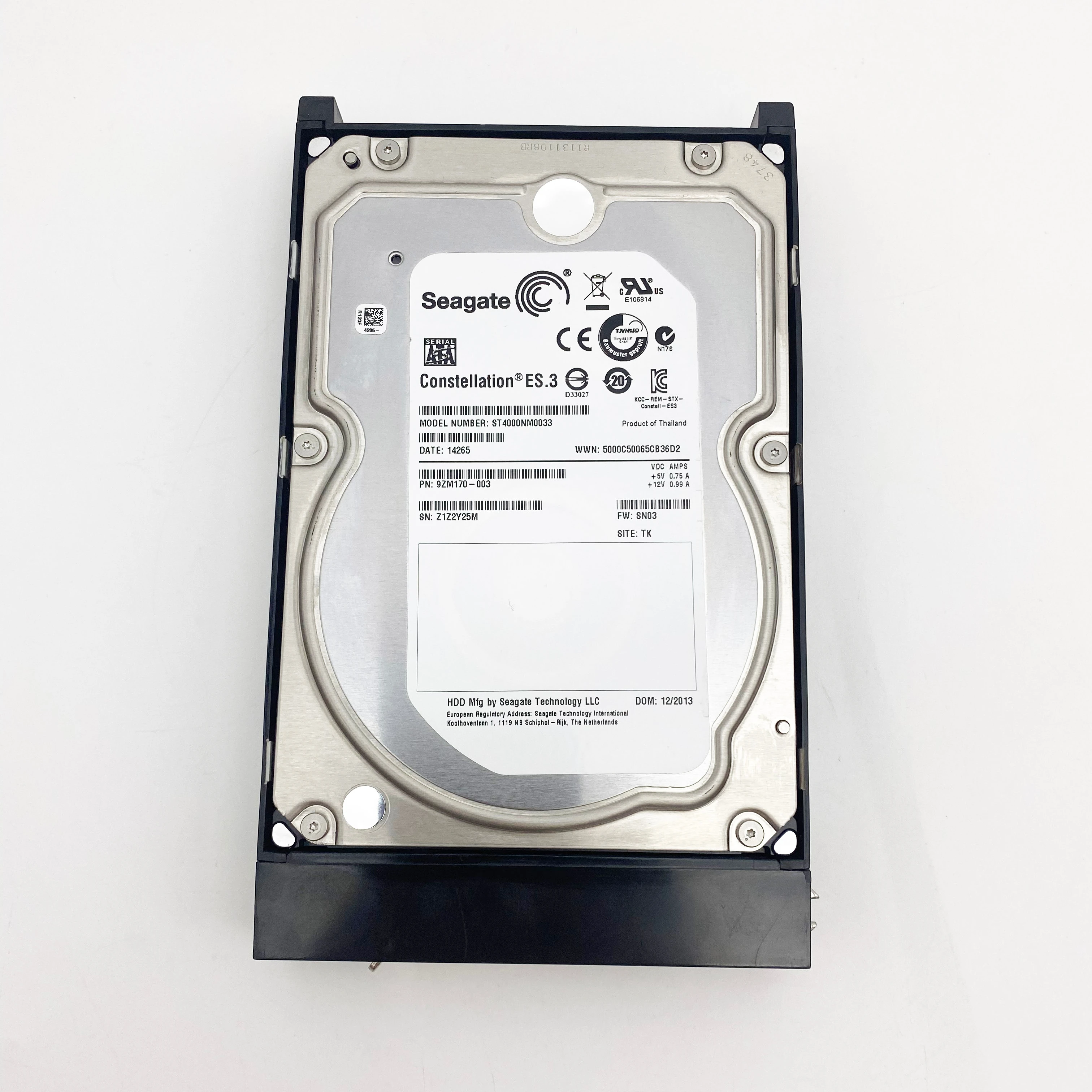 Disque dur interne HDD, haute qualité, meilleur prix, ST4000NM0033, 4 To, 7.2K, 3.5 SATA, 6G, 403-0114-01