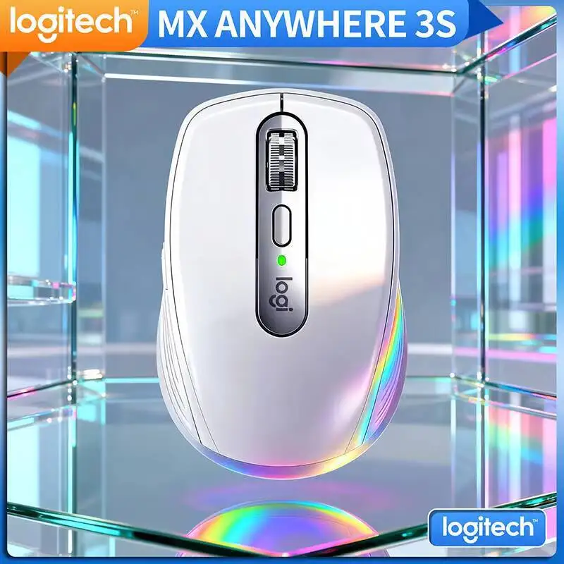 

Компактная мышь Logitech MX Anywhere 3S, эргономичный дизайн, перезаряжаемая, с быстрым прокруткой для портативных ПК Mac