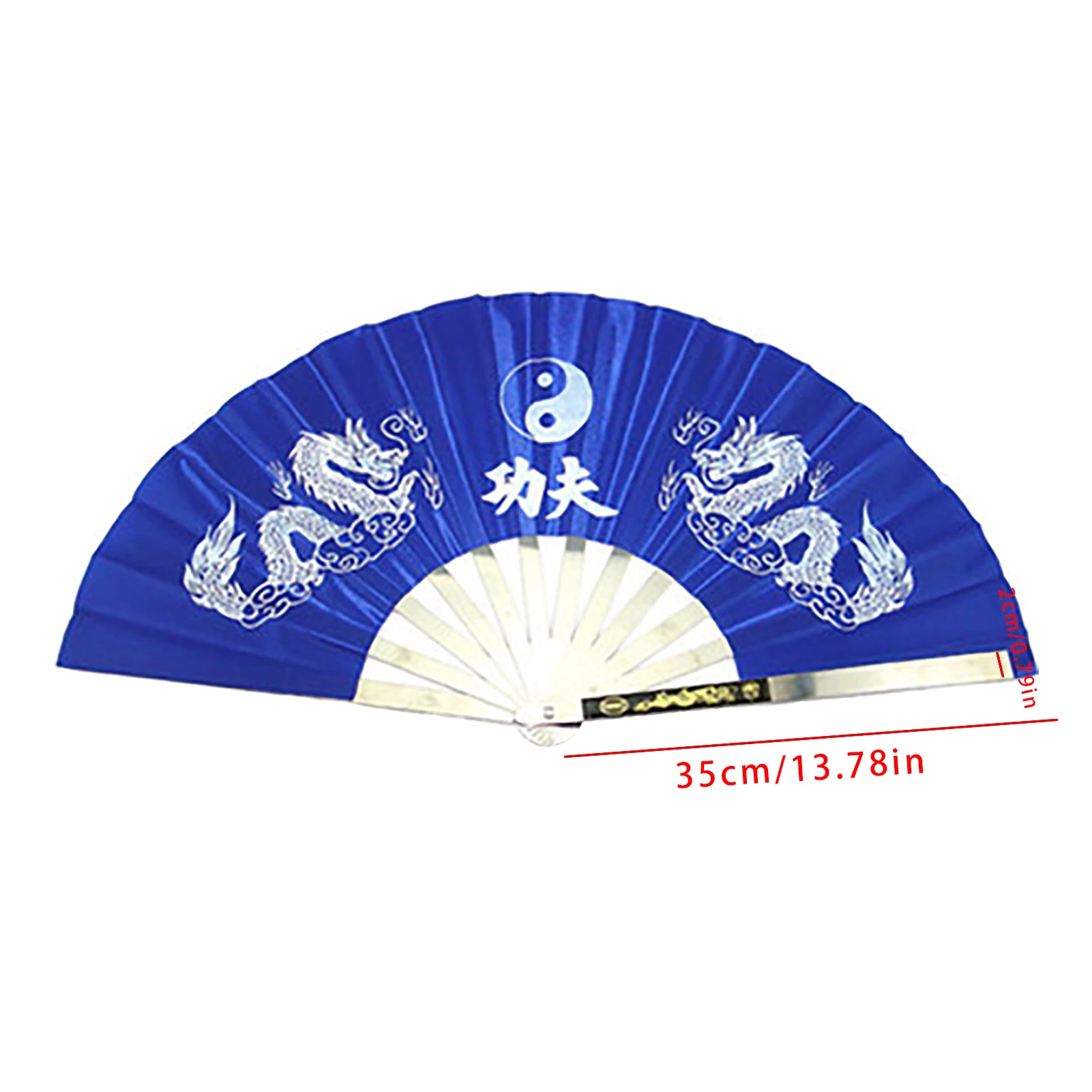 Folding Fan Chinese Kung Fu Fan Stainless Steel TaiChi Fan China Traditional Martial Arts Performance Decorate Fan Home Decor