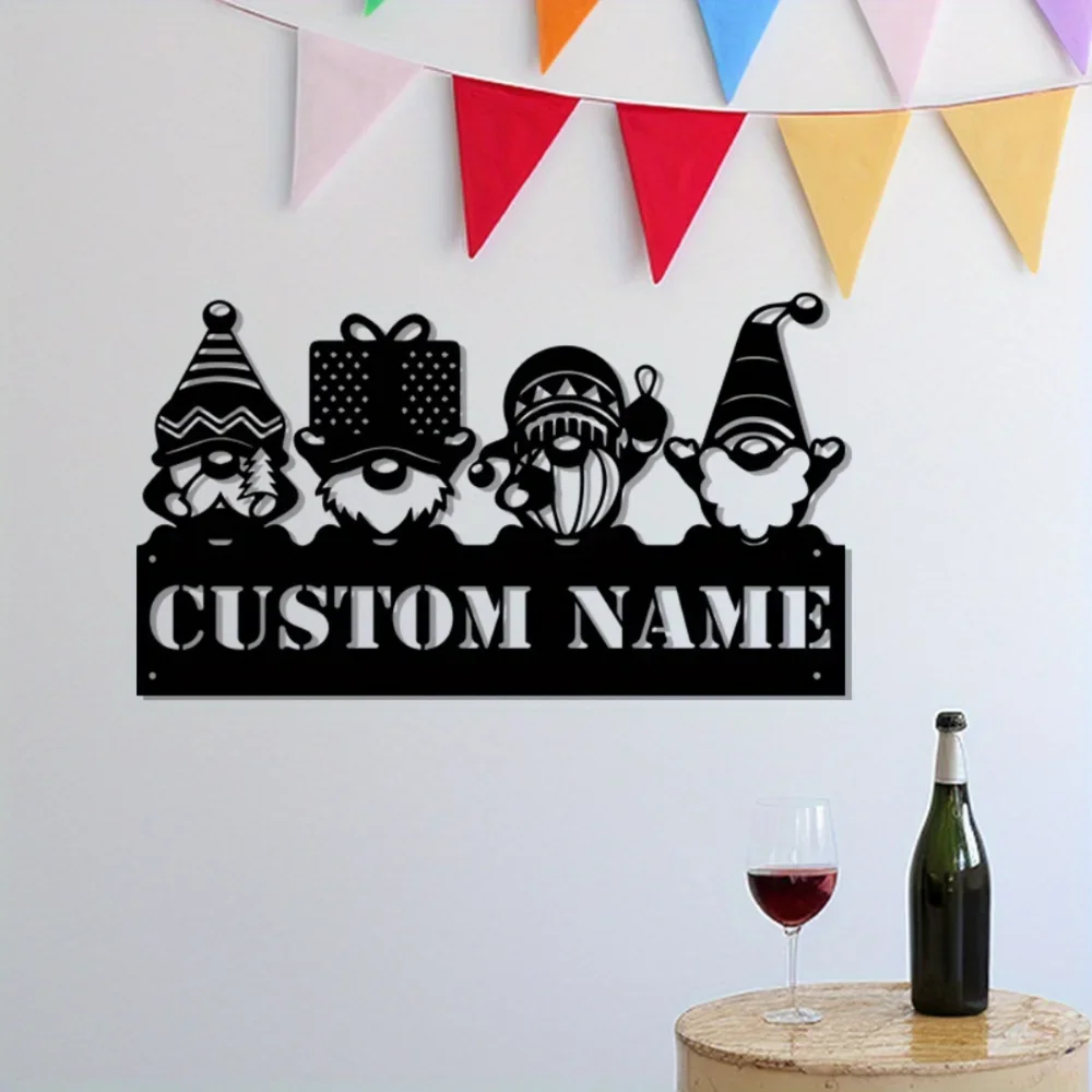 

Charming Christmas Decoration: Customize with Name, Delightful Wall Art, Ideal Festival & Housewarming Gift, Warms Your Home