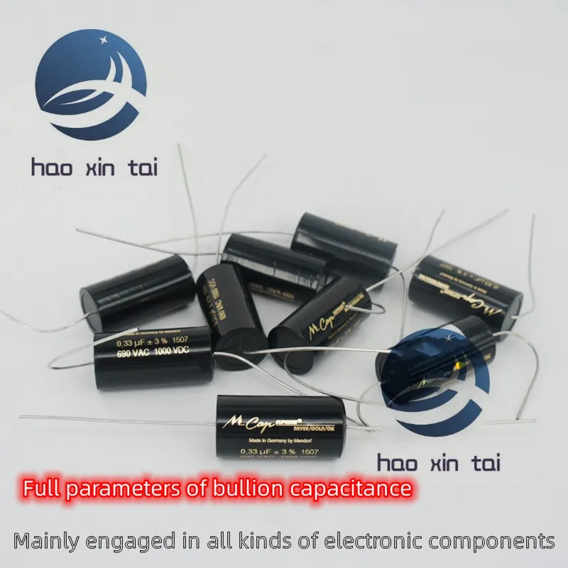 

A gold and silver foil capacitor sound divider capacitance 0.01~10u