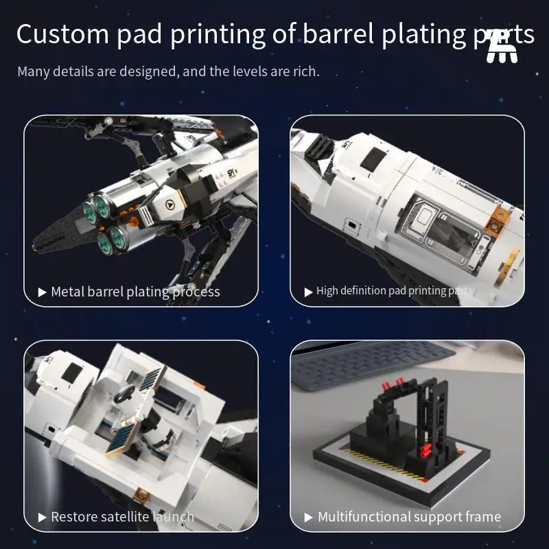 Entdecken Sie das Space Shuttle, Space Shuttle, Bausteinset, Raumschiffserie, Rakete, Kinderset, Spielzeug