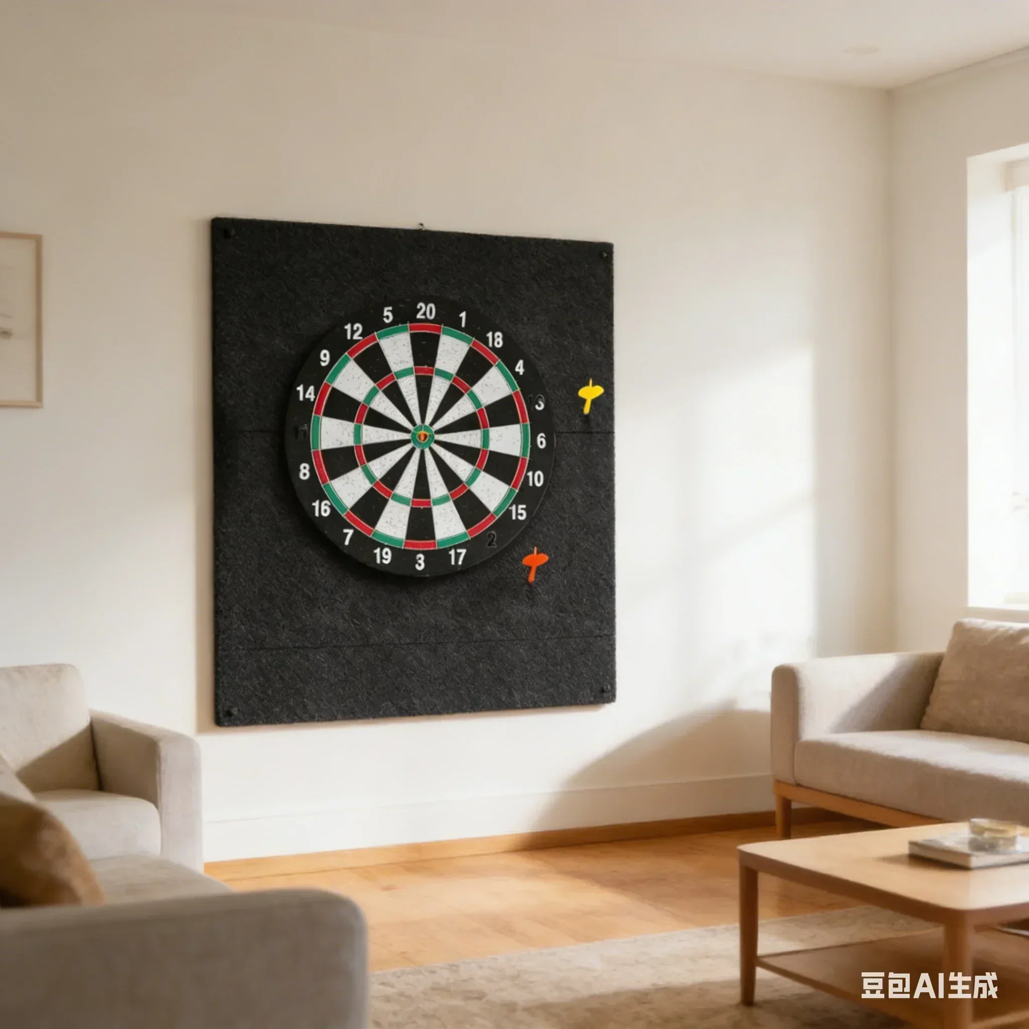 

For Dart Board Wall Protector Easy Install Space-Saving Design Dartboard Felt Board EVA Foam Wall Guard Darts Accessories