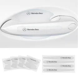 Transparent Car Door Handle Bowl Sticker Anti-collision Strip for Mercedes Benz New B/C/E Class A Class C200L GLC GLK CLA GLA