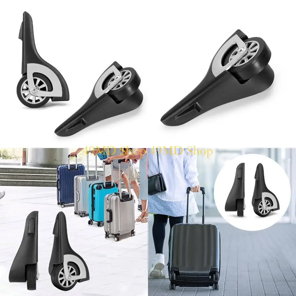 

49MD 1 Pair PVC Suitcase Luggages Swivels Replacement Caster