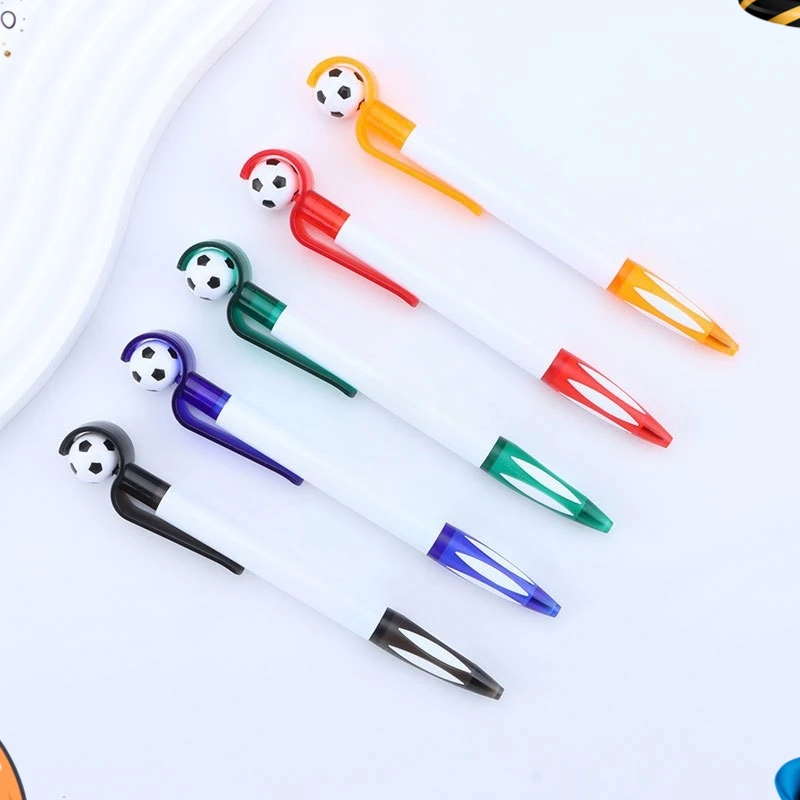 24 Pcs Creative Ballpoint Pen Rotary Football Promotional Pen Press Gift Rotary Ball Student Prizes