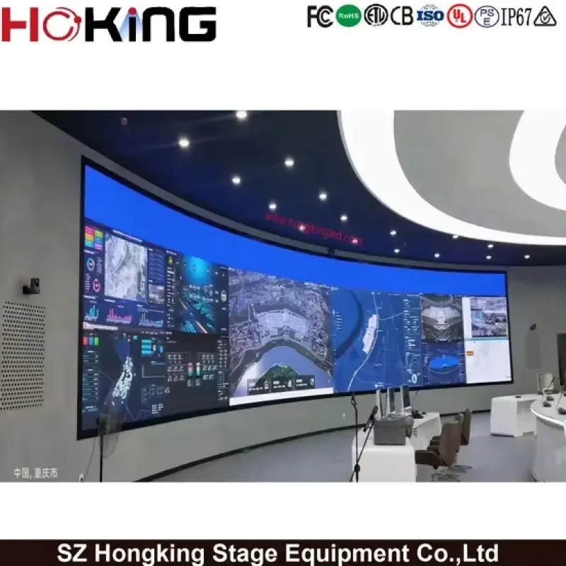 0.7 0.9 1.25 High Brightness HD COB LED Display Flip Chip Indoor Fine Pitch Screen